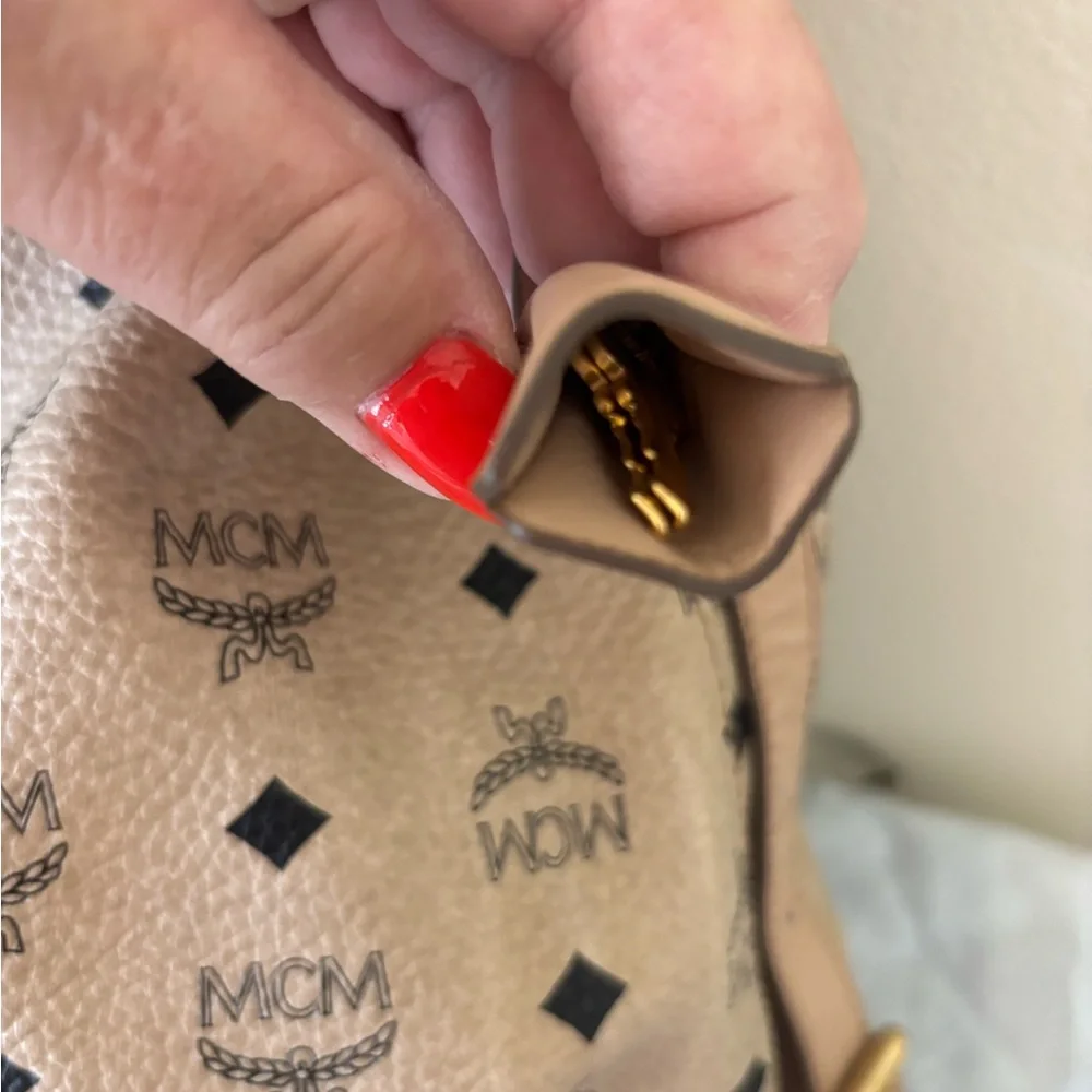 MCM Tan Monogram Hobo Bag - Picture 3 of 7